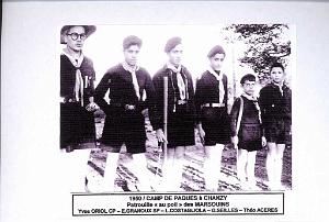 SCOUTS DE FRANCE 1ERE GROUPE BAYARD 1948 1954 N0010